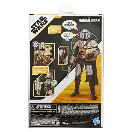 FABBATOYS Star Wars The Mandalorian ve Grogu Aksiyon Figürü +4 yaş