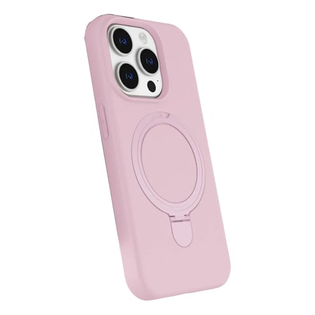 Apple iPhone 15 Pro Max Regal Magsafe Standlı Kapak - Açık Pembe