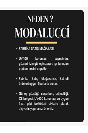 ŞIK TASARIM KADIN ERKEK GÜNEŞ GÖZLÜĞÜ