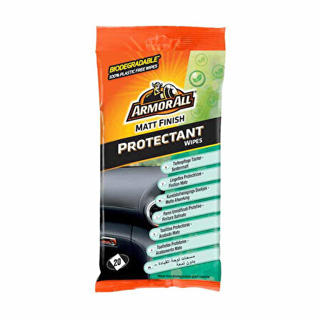 Armor All Tampon Koruyucu Mat Temizlik Mendil 20Ad.