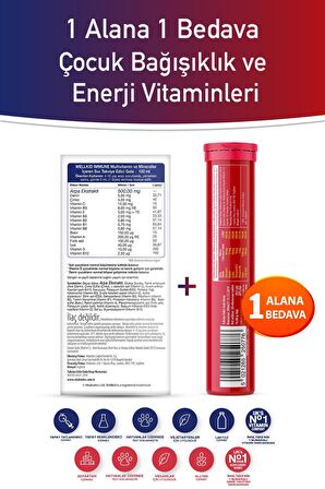 Wellkid Immune Liquid + Feroglobin Fizz Çocuk vitamin, demir vitamin takviyesi