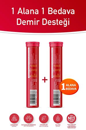 Feroglobin Fizz + Feroglobin Fizz Demir Vitamini, B12 Vitamini