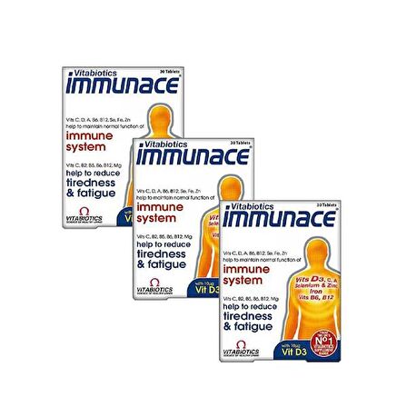 Vitabiotics_Immunace - Multivitamin 30 Tablet - 3 ADET - SKT: 04/2025