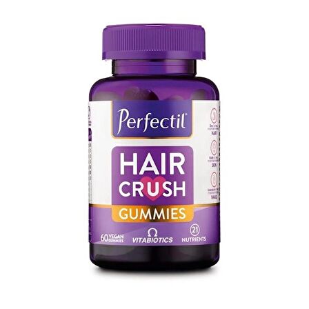 Vitabiotics Perfectil Hair Crush Gummies 60 Çiğneme Tablet