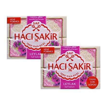 Hacı Şakir Leylak Kalıp Sabun 4x150GR X 2 Adet