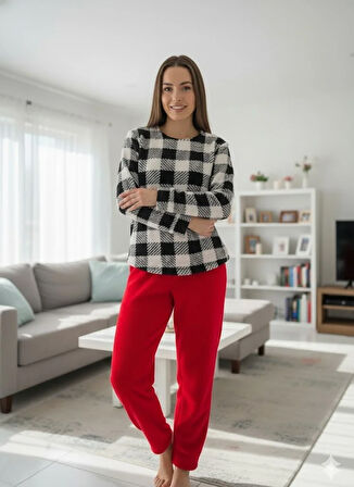 KADIN POLAR PİJAMA TAKIM