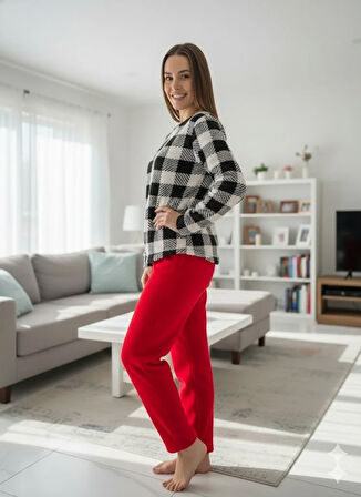 KADIN POLAR PİJAMA TAKIM