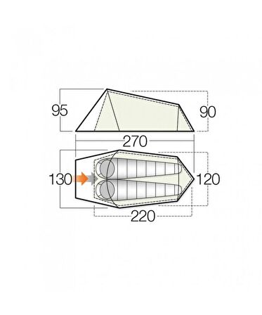 Vango Soul 200 2 Kişilik Çadır