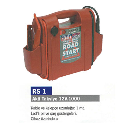 SEALEY AKÜ TAKVİYE 12V 1000 AMP 