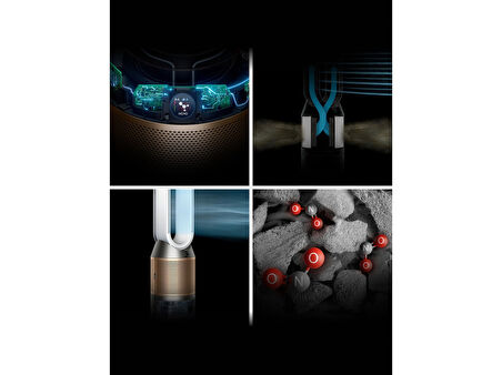 Humidify+Cool™ Ph2 De-Nox Nemlendirme Özellikli Hava Temizleyici (Beyaz/altın)