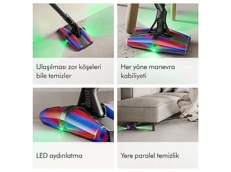 DYSON PencilVac™ Fluffycones Kablosuz Şarjlı Dikey Süpürge
