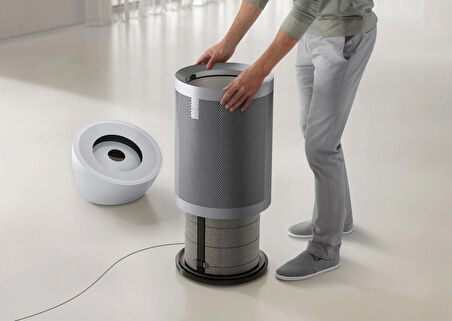 Dyson Purifier Big+Quiet BP02 Hava Temizleyici (Beyaz/Parlak gümüş)