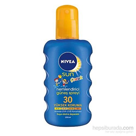 Nivea Sun Kids Spray (Renkli) Spf30 200Ml