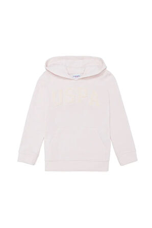 Çocuk Ekru Basic Kapüşonlu Sweatshirt 50260922-vr019
