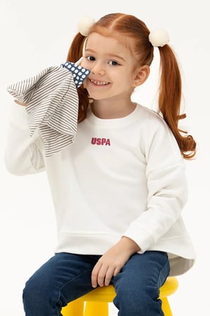 Çocuk  Basic Bisiklet Yaka Sweatshirt 50260923-VR019