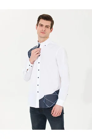  Comfort Fit Uzun Kollu Gömlek 50262456-VR049