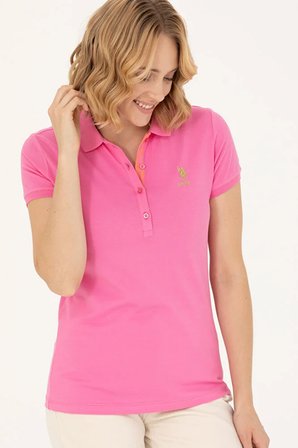 Kadın  Basic Polo Yaka Tişört 50262694-VR041