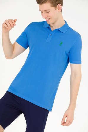 Erkek Saks Basic Polo Yaka Tişört 50263238-VR045