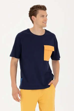 Erkek  Comfort Bisiklet Yaka Tişört 50263343-VR033