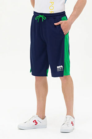 Erkek Lacivert Örme Şort 50263572-VR033