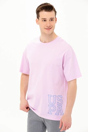 Erkek  Oversize Bisiklet Yaka Tişört 50264938-VR211