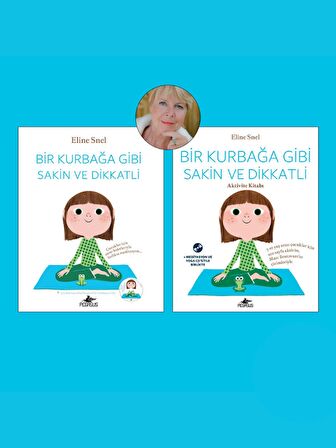 Bir Kurbağa Gibi Sakin ve Dikkatli (2 Kitap Takım Set CD Destekli) - Eline Snel