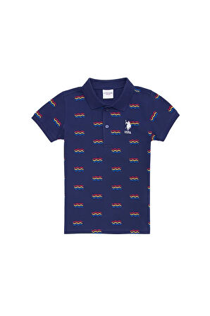 Erkek Çocuk Lacivert Polo Yaka Tişört 50266077-VR033