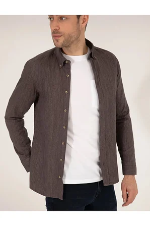  Slim Fit Uzun Kollu Gömlek 50266232-VR029