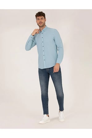 Aqua Slim Fit Uzun Kollu Gömlek 50266609-VR007