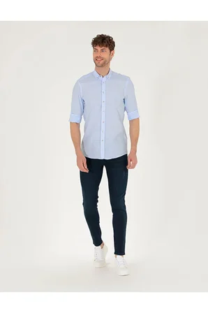   Slim Fit Uzun Kollu Gömlek 50268183-VR003