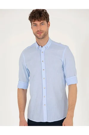   Slim Fit Uzun Kollu Gömlek 50268183-VR003