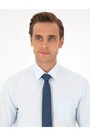   Regular Fit Uzun Kollu Basic Gömlek 50292551-VR003