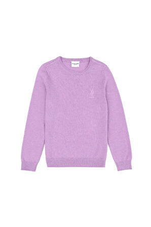 Kız Çocuk Lila Basic Kazak 50269399-VR034