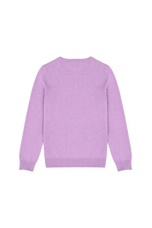 Kız Çocuk Lila Basic Kazak 50269399-VR034