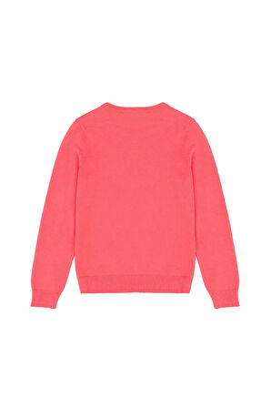 Kız Çocuk Pembe Basic Kazak 50269399-VR041