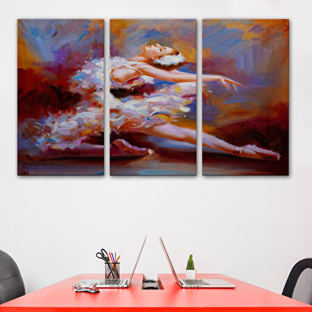 Balerin Kadın Yağlıboya Görünümlü Kanvas Tablo, Sanat Evi Dedoru-5026