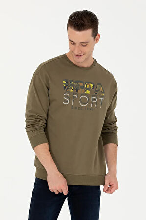 Erkek Haki Sweatshirt 50270739-VR027