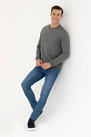 Erkek Antrasit Melanj Sweatshirt 50270803-VR081