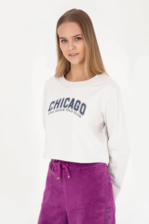 Kadın  Bisiklet Yaka Sweatshirt 50271650-VR049