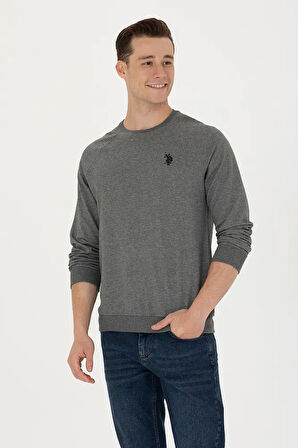 Erkek Antrasit Melanj Basic Sweatshirt 50274090-VR081