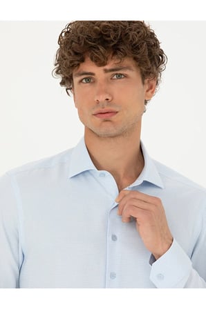   Slim Fit Uzun Kollu Gömlek 50275517-VR003
