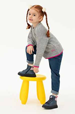 Kız Çocuk Mavi Jean Pantolon 50275525-DN0022