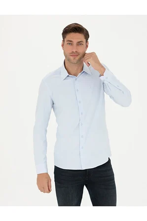  Slim Fit Uzun Kollu Gömlek 50275690-VR036