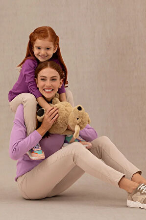 Kız Çocuk Violet Basic V Yaka Kazak 50275850-VR203