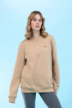 Kum Bisiklet Yaka Basic Sweatshirt 50276089-VR085