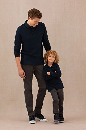 Erkek Lacivert Basic Sweatshirt 50276314-VR033