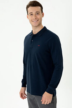 Erkek Lacivert Basic Sweatshirt 50276314-VR033