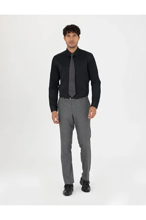  Slim Fit Uzun Kollu Basic Gömlek 50277778-VR046