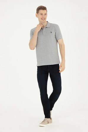 Erkek Slim Fit Polo Yaka   Basic Tişört 50279573-VR086