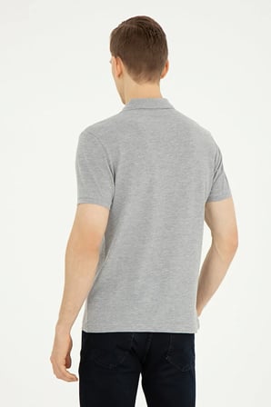 Erkek Slim Fit Polo Yaka   Basic Tişört 50279573-VR086